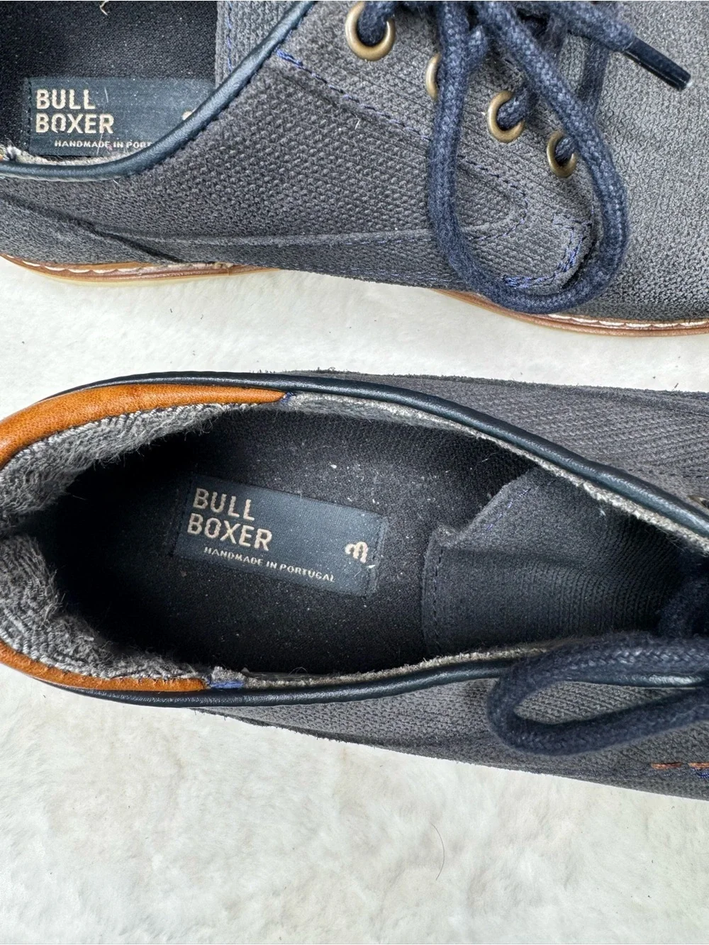 Bull Boxer Gray Casual Lace Up Shoes Men’s Size 8 EU 41